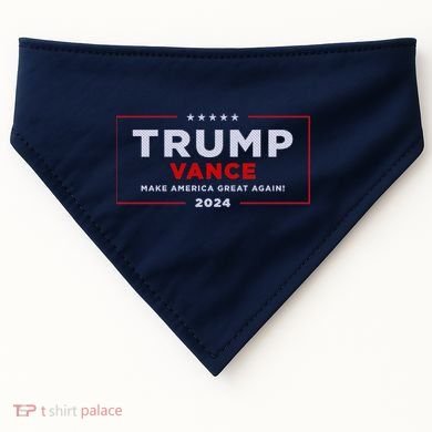 Trump Vance 2024 Brick Texture USA-Made Doggie Bandana