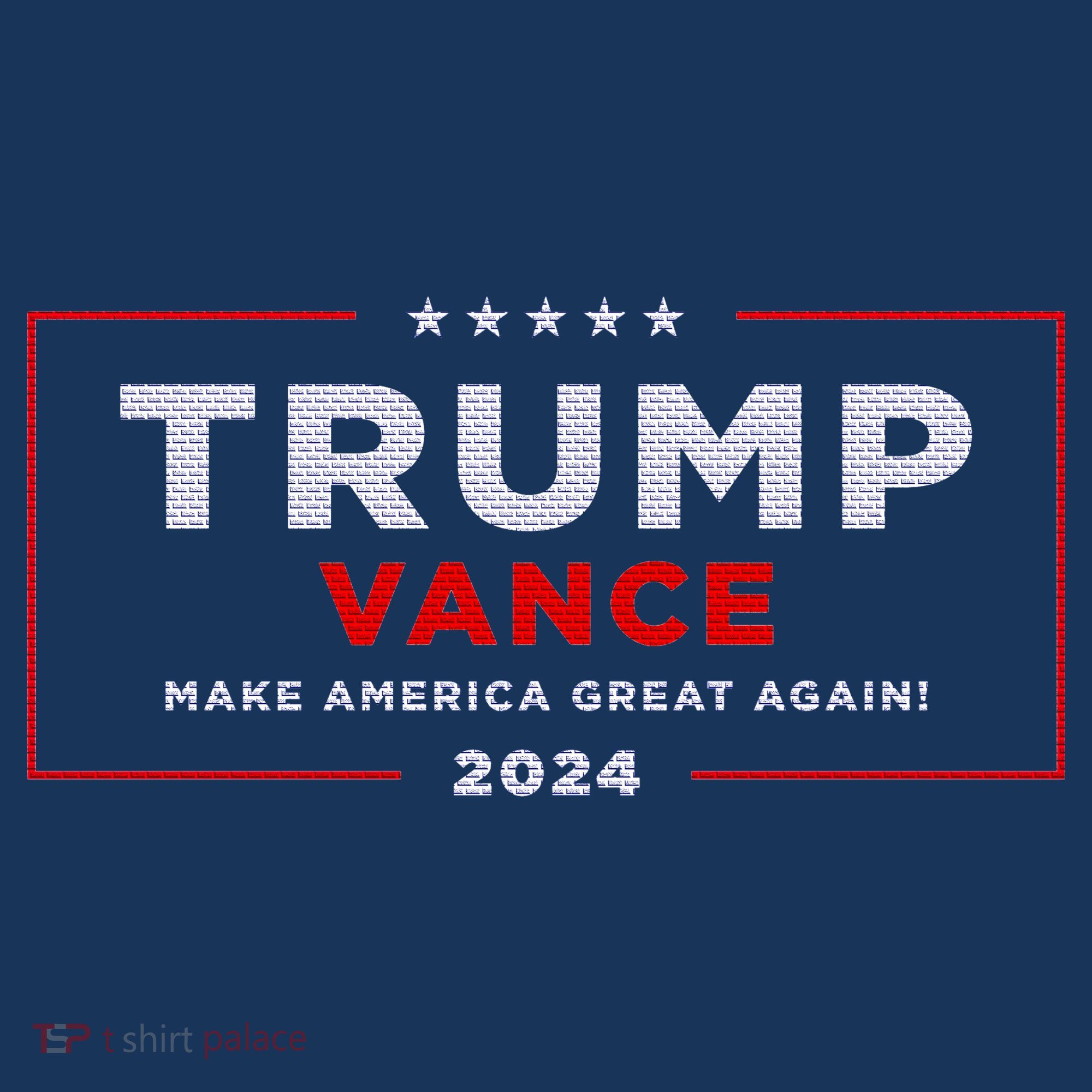 Trump Vance 2024 Brick Texture Long Sleeve Shirt