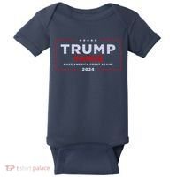 Trump Vance 2024 Brick Texture Baby Bodysuit thumb 0