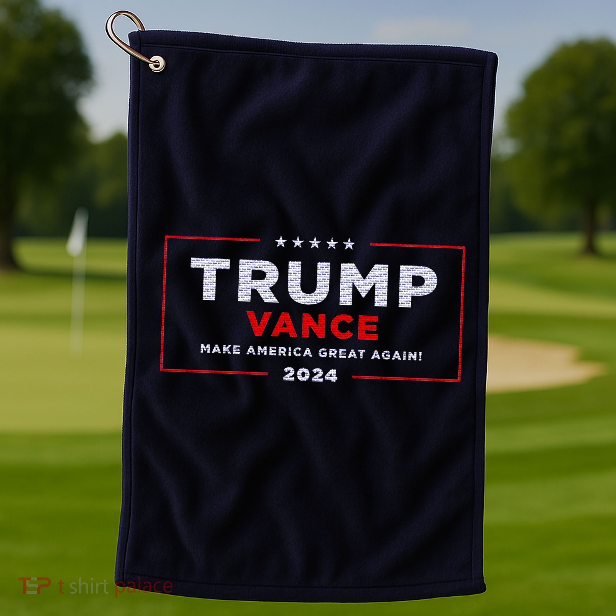 Trump Vance 2024 Brick Texture Golf Towel