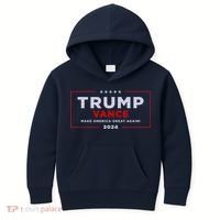 Trump Vance 2024 Brick Texture Kids Hoodie thumb 0