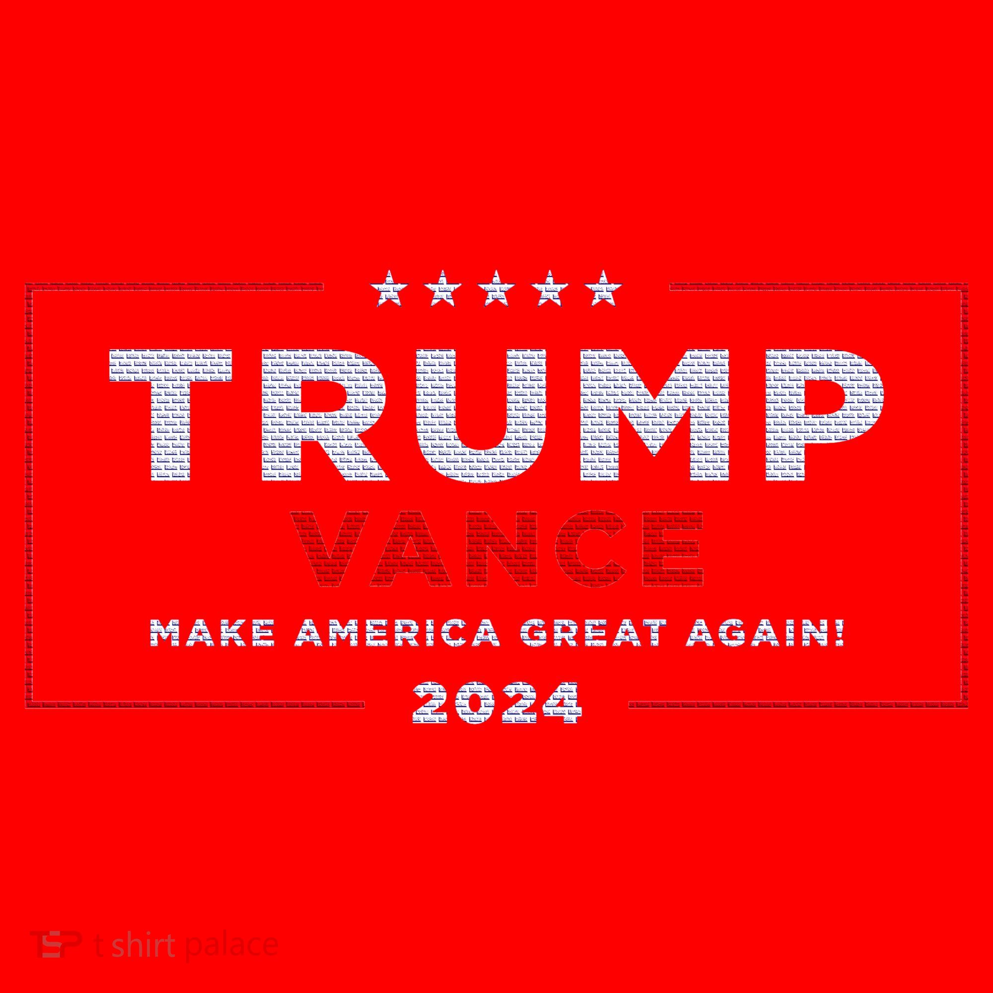 Trump Vance 2024 Brick Texture Santa Hat