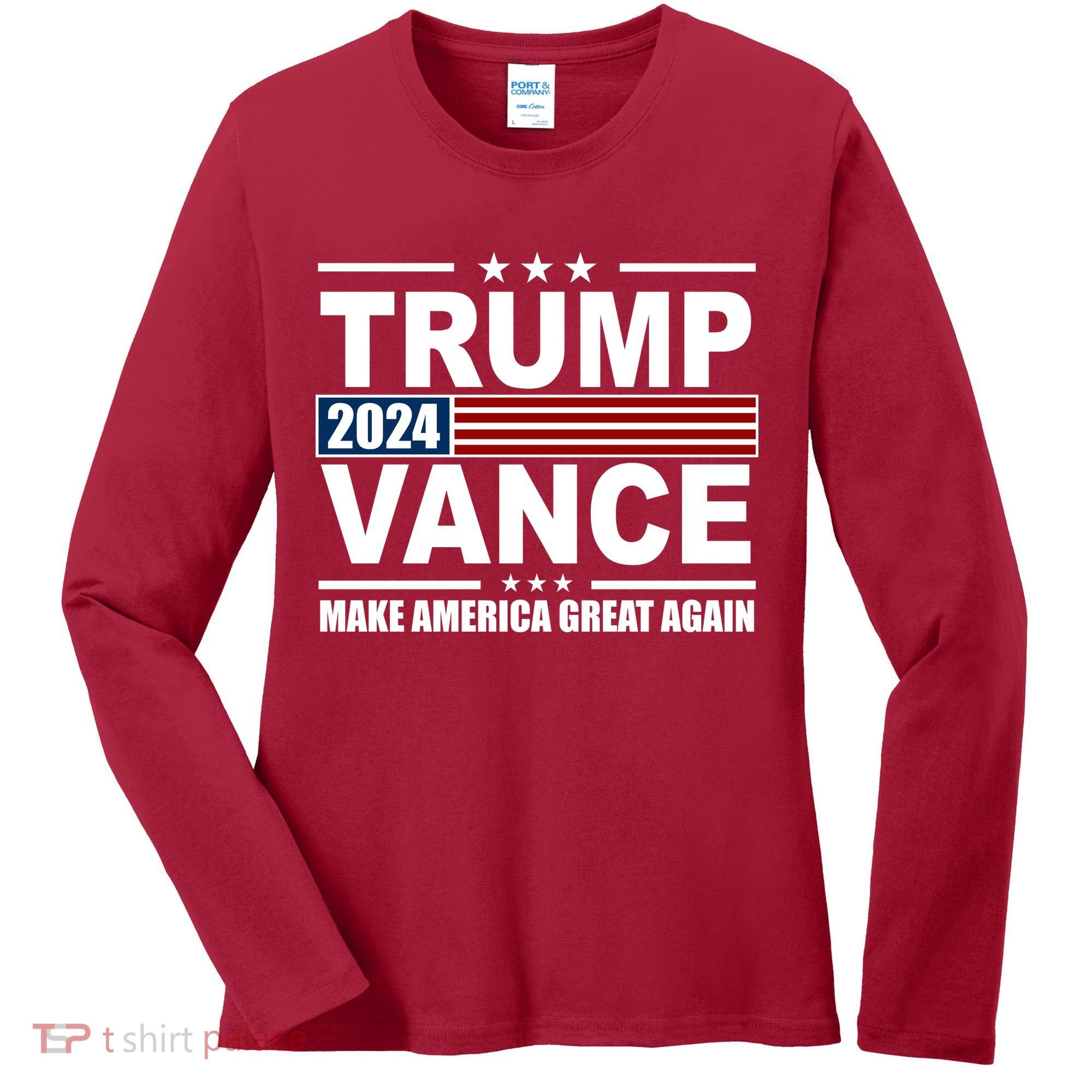 Trump Vance 2024 Make America Great Again Women's Long Sleeve Shirt
