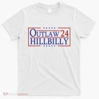 Trump Vance 24 Outlaw Hillbilly Us Flag Vintage T-Shirt thumb 0