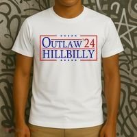 Trump Vance 24 Outlaw Hillbilly Us Flag Vintage T-Shirt thumb 3