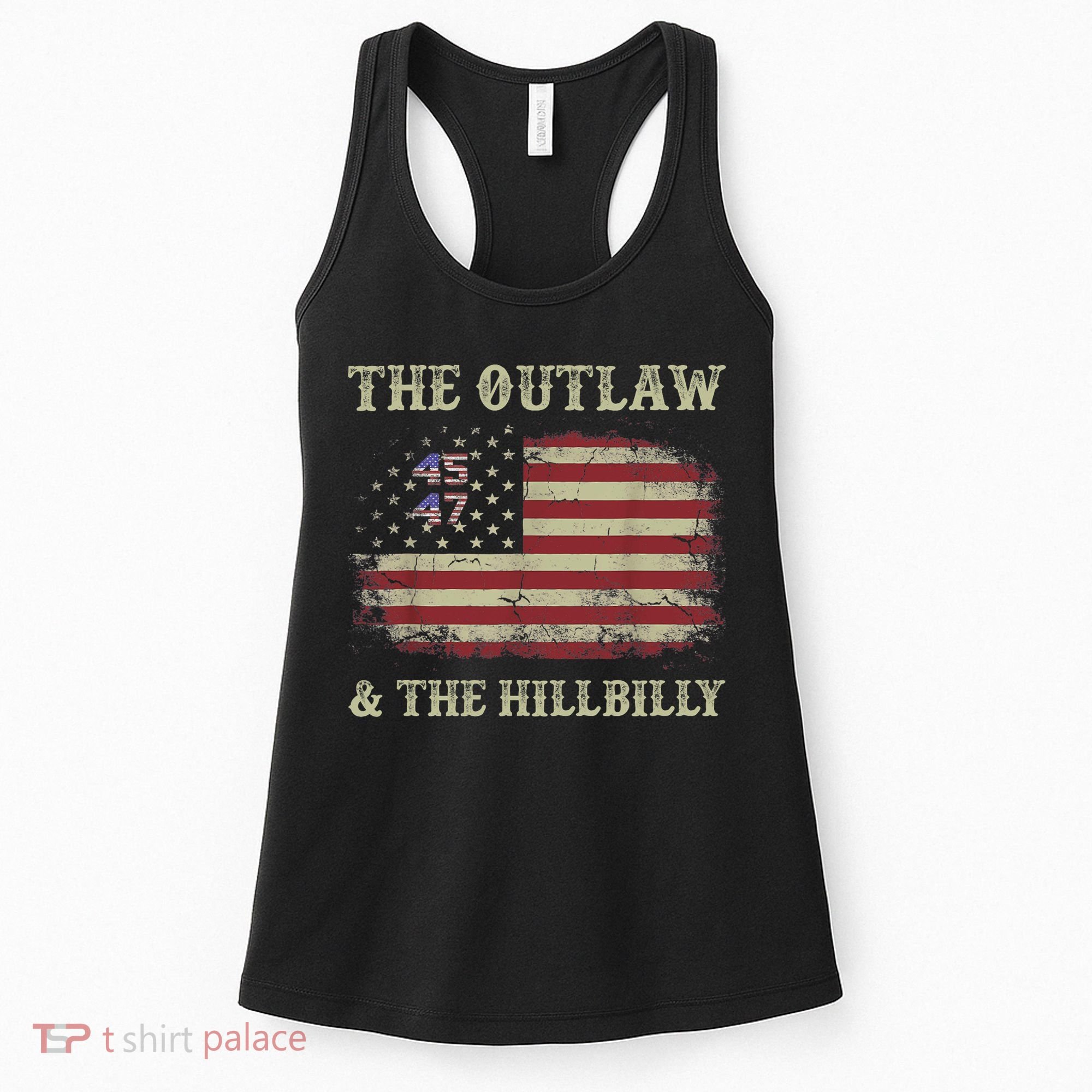 Trump Vance 2024 Donald Trump J.D. Vance Outlaw & Hillbilly Women's Tank Top