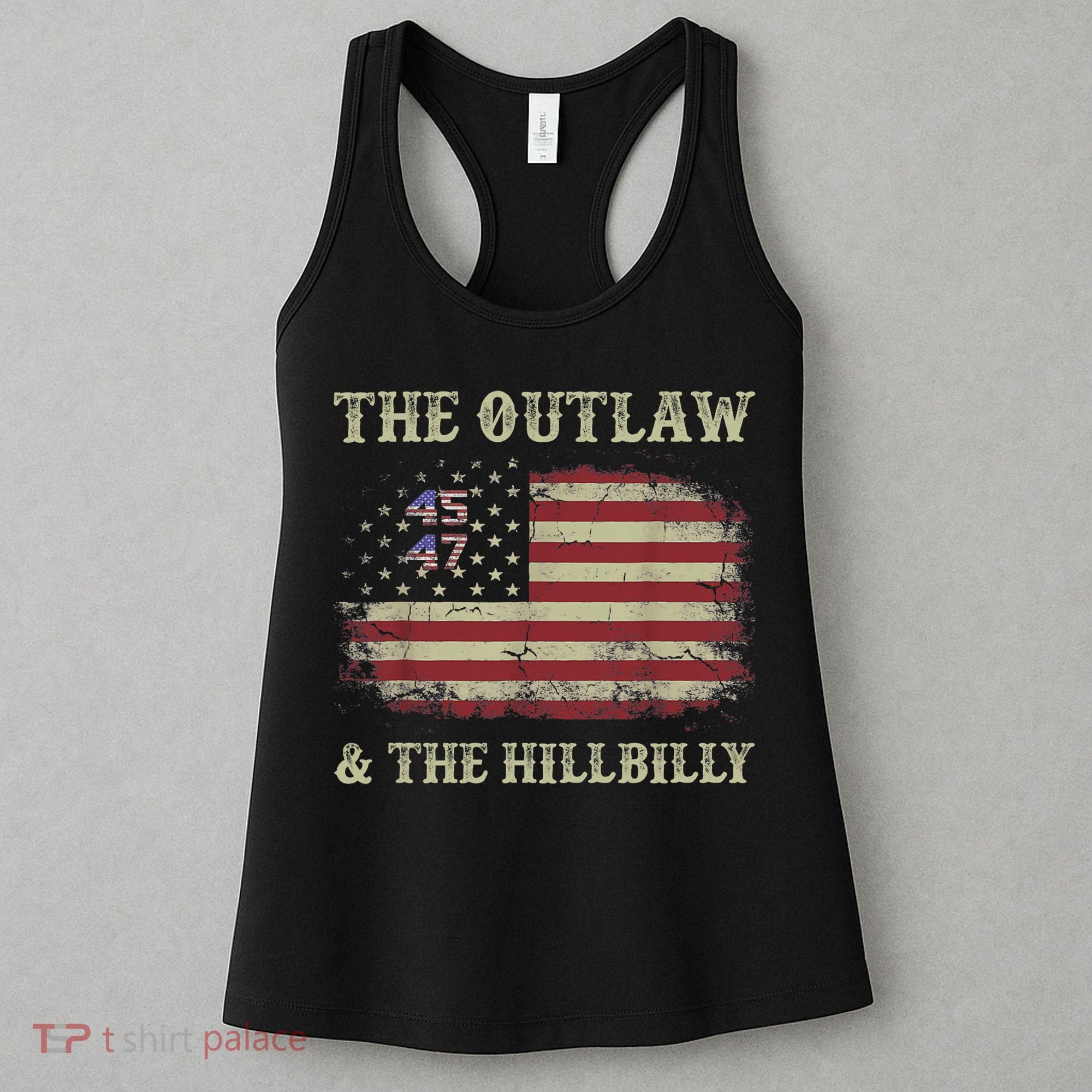 Trump Vance 2024 Donald Trump J.D. Vance Outlaw & Hillbilly Women's Tank Top