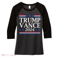 Trump Vance 2024 Women's Tri-Blend 3/4-Sleeve Raglan Shirt thumb 0