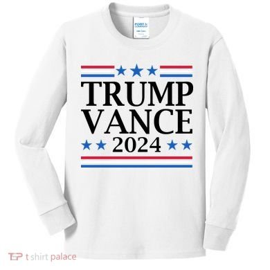 Trump Vance 2024 Kids Long Sleeve Shirt