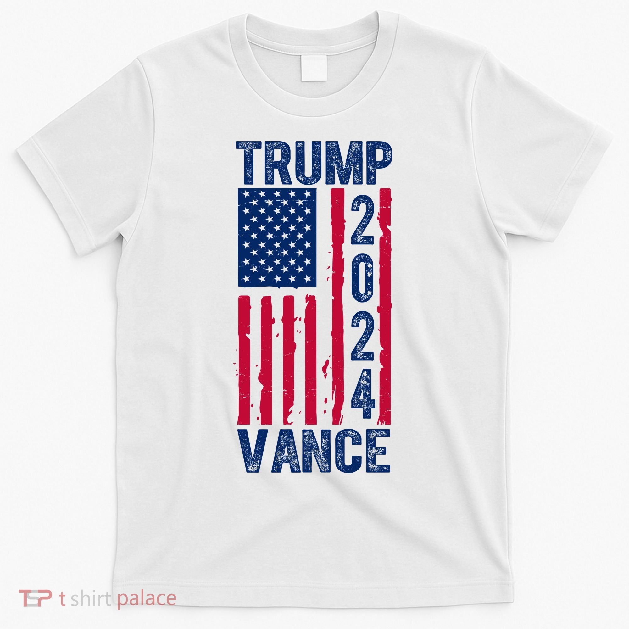 Trump Vance 2024 Election American Flag T-Shirt