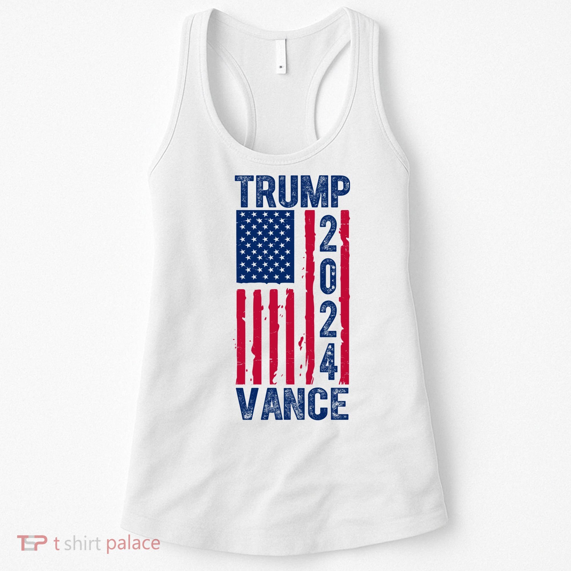 Trump Vance 2024 Election American Flag Women's Tank Top