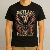 Trump Vance 24 Outlaw Hillbilly Us Flag Vintage Premium T-Shirt thumb 3