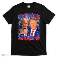 Trump Votemaxing 2024 Looksmaxxing Funny Mewing Meme T-Shirt thumb 0