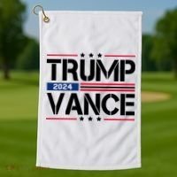 Trump Vance 2024 Usa Election Golf Towel thumb 1