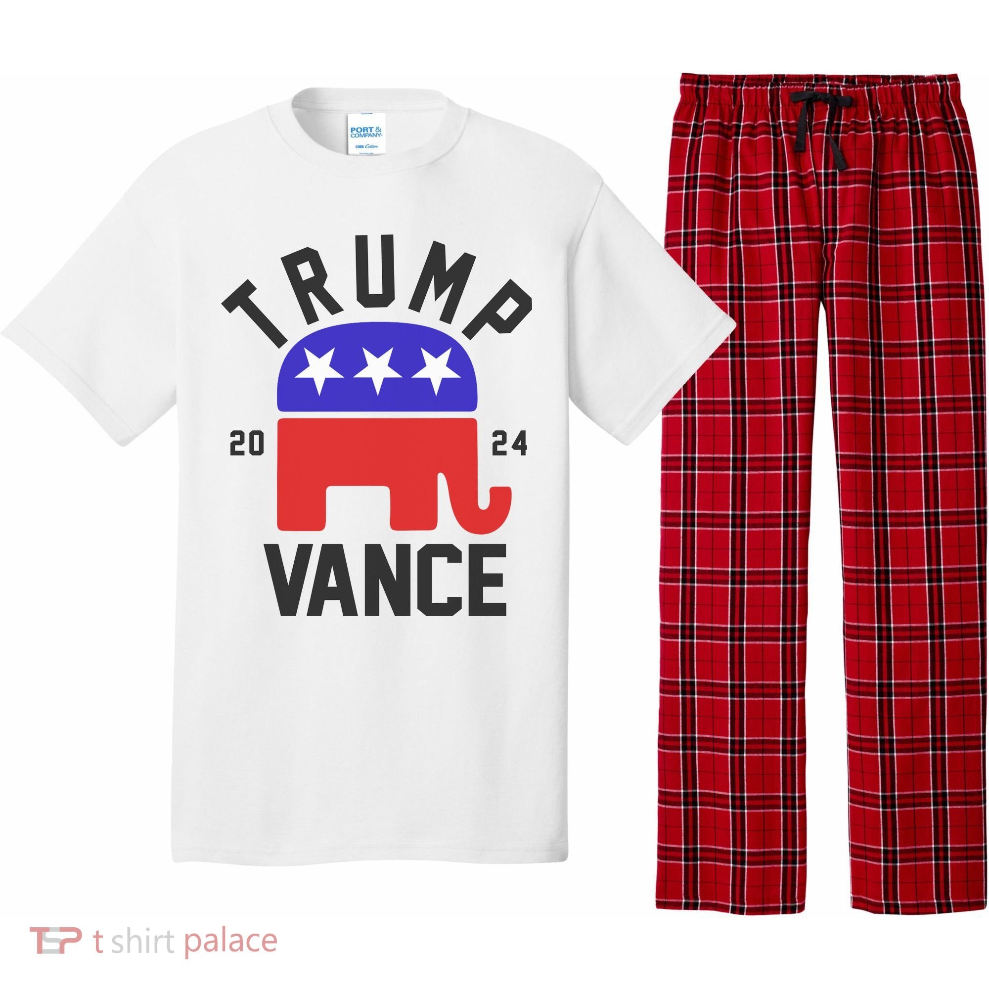 Trump Vance 2024 Republican Election Pajama Set