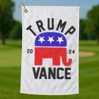 Trump Vance 2024 Republican Election Golf Towel thumb 1