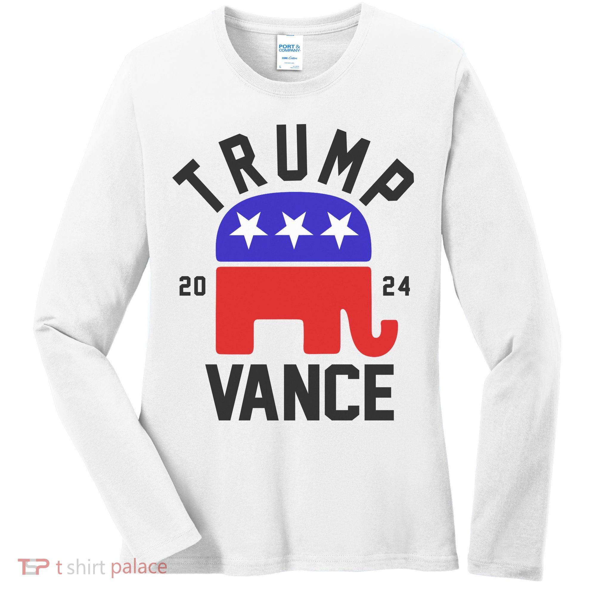 Trump Vance 2024 Republican Election Women's Long Sleeve Shirt