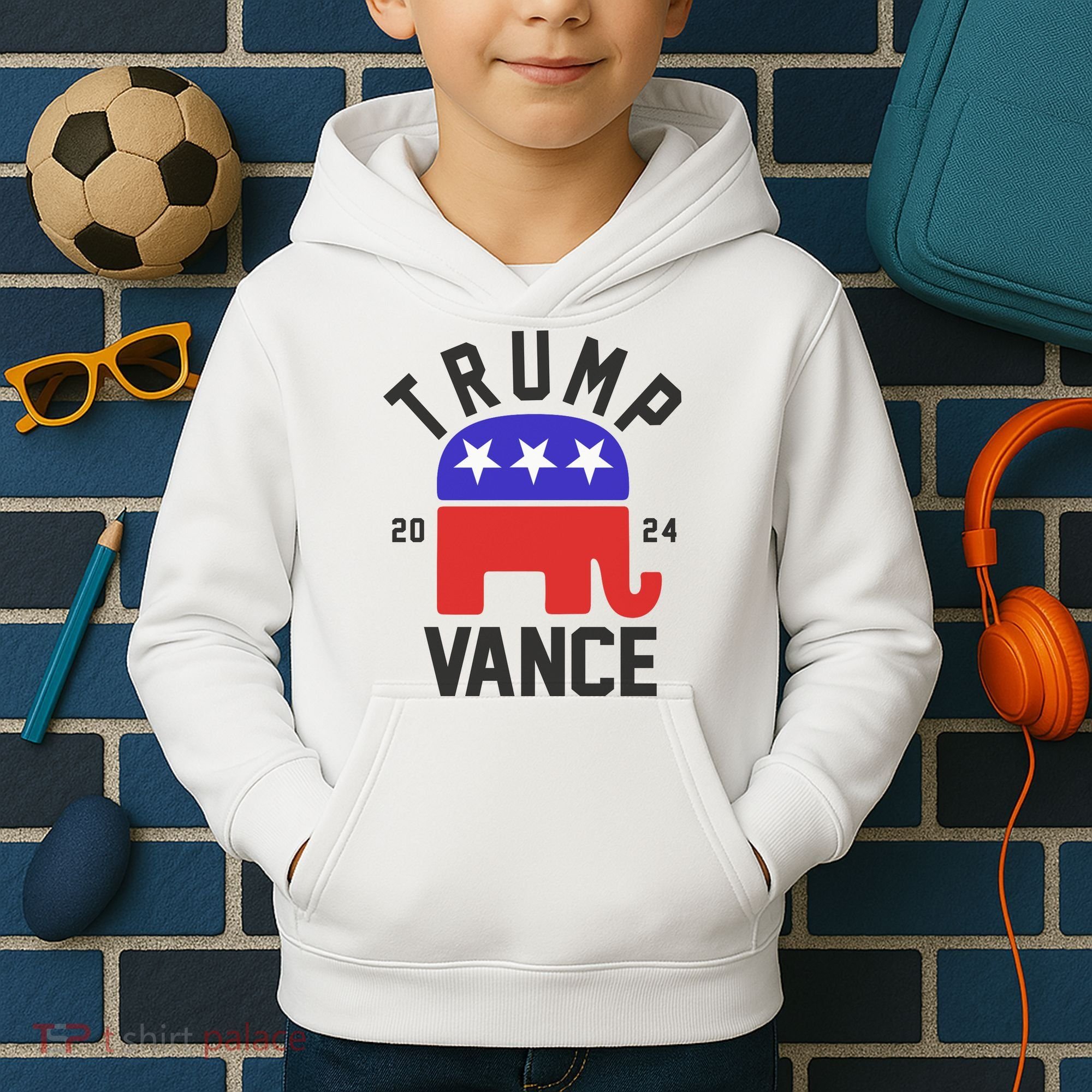 Trump Vance 2024 Republican Election Kids Hoodie