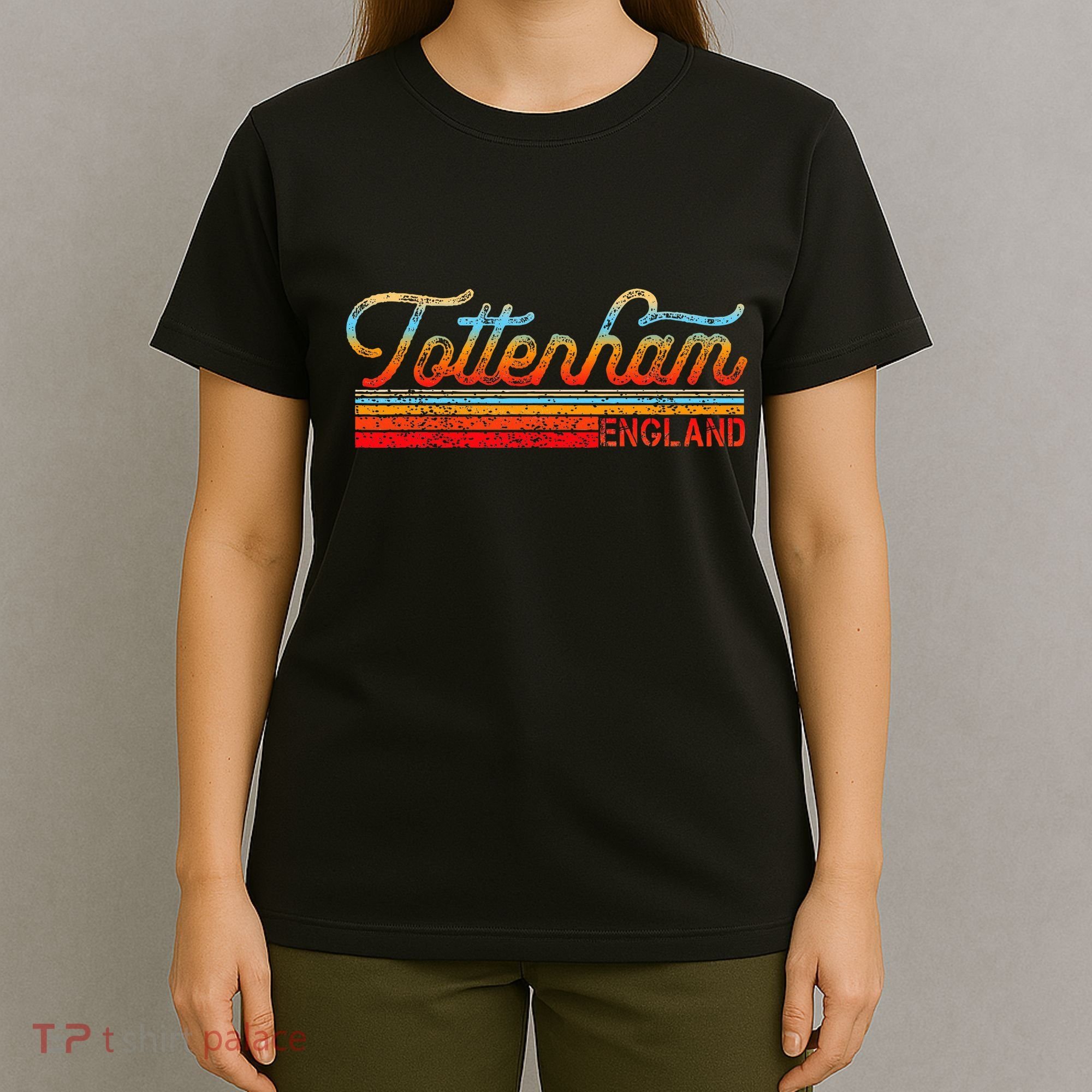 Tottenham Vintage 80s Style Tottenham England T-Shirt