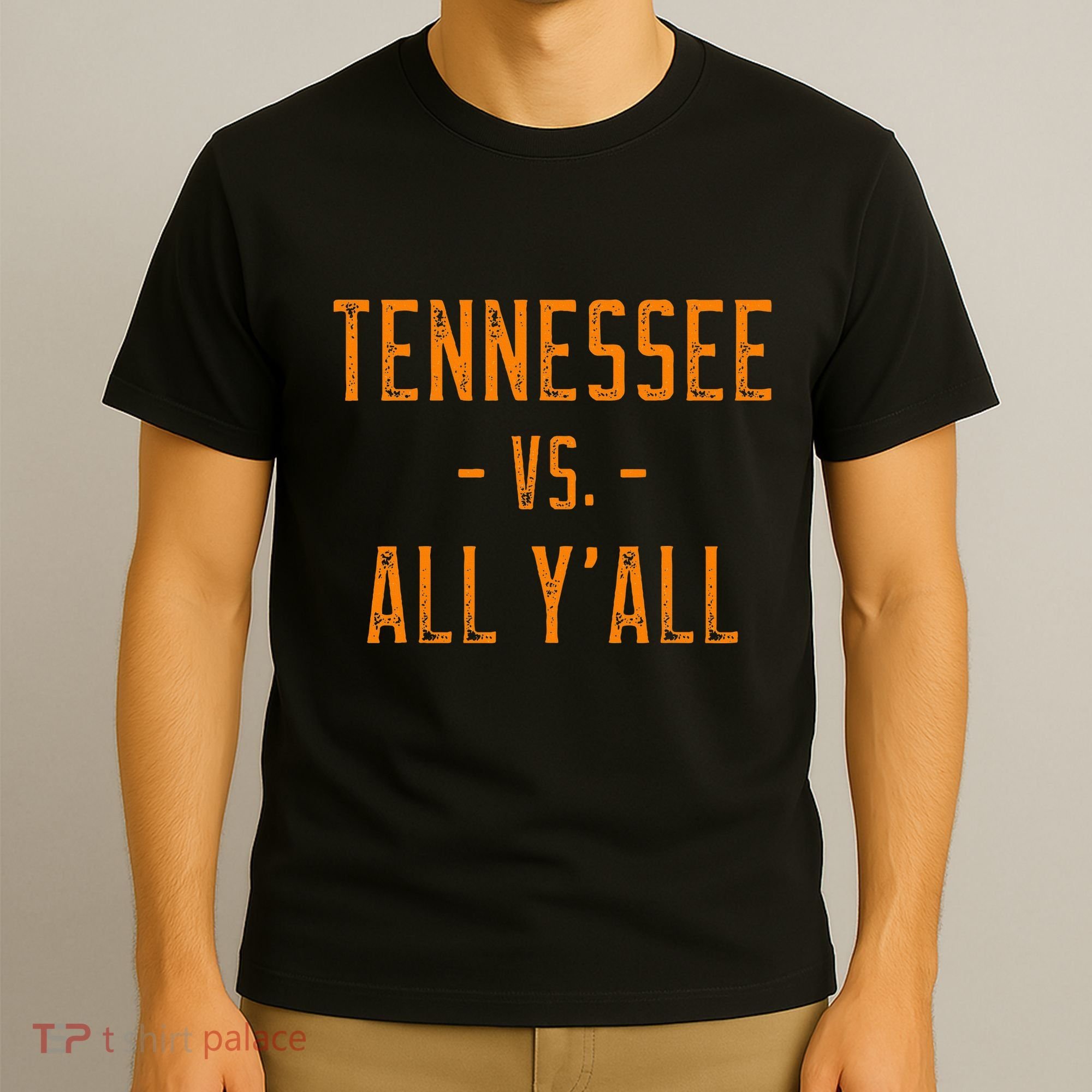 Tennessee Vs. All Y’All Sports Weathered Vintage Southern T-Shirt