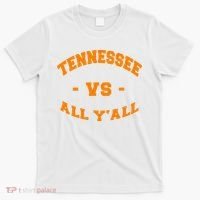 Tennessee VS All YAll Vintage Style Orange Text T-Shirt thumb 0