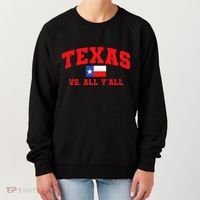 Texas Vs. All Y'All Texas Pride Home State Texas Shape Women's Sweatshirt thumb 0