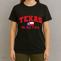Texas Vs. All Y'All Texas Pride Home State Texas Shape T-Shirt thumb 4