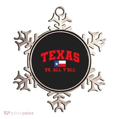 Texas Vs. All Y'All Texas Pride Home State Texas Shape Ornament