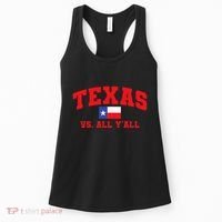 Texas Vs. All Y'All Texas Pride Home State Texas Shape Women's Tank Top thumb 0
