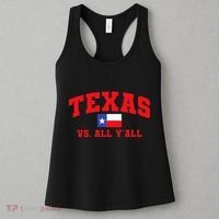 Texas Vs. All Y'All Texas Pride Home State Texas Shape Women's Tank Top thumb 3