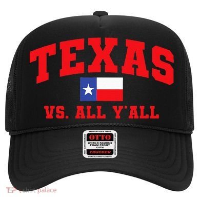 Texas Vs. All Y'All Texas Pride Home State Texas Shape Hat