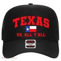 Texas Vs. All Y'All Texas Pride Home State Texas Shape Hat thumb 0