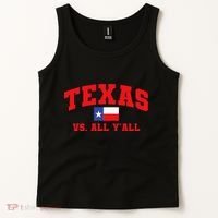 Texas Vs. All Y'All Texas Pride Home State Texas Shape Tank Top thumb 2