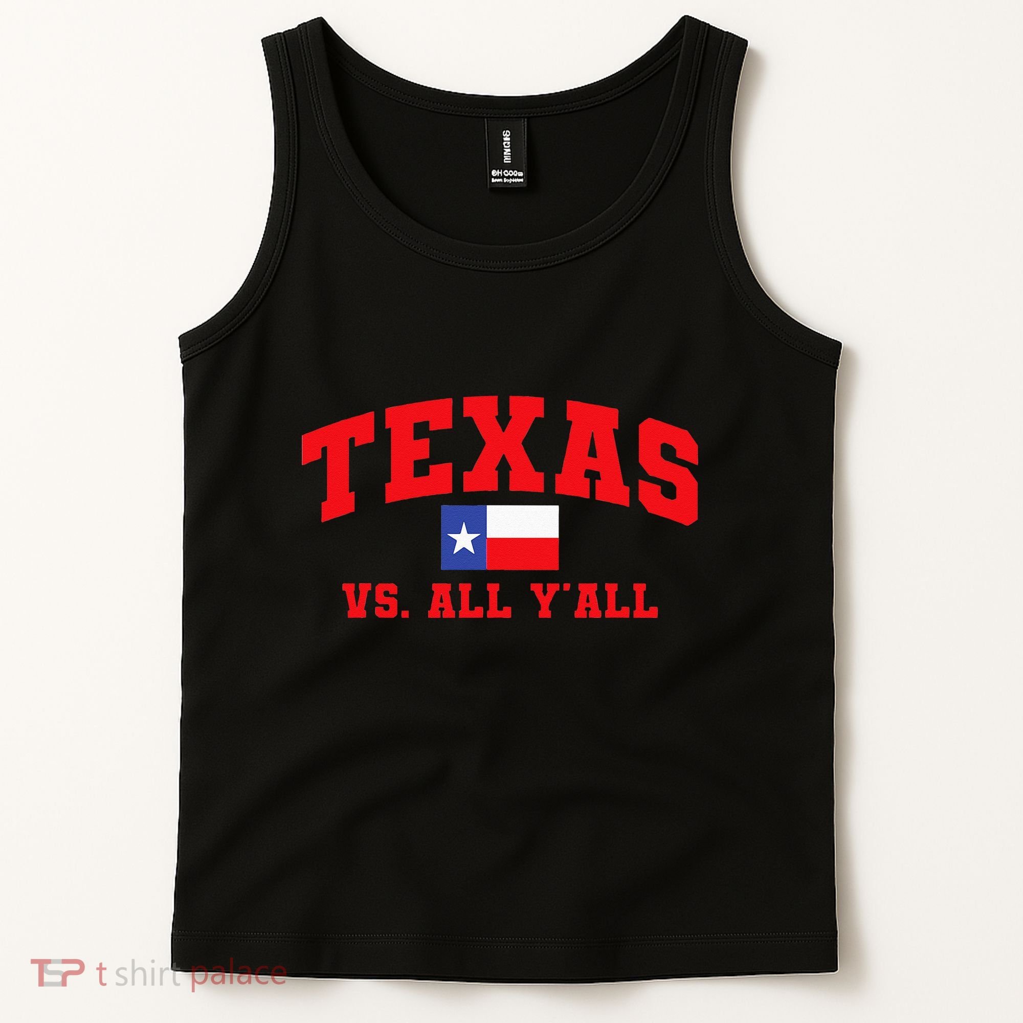 Texas Vs. All Y'All Texas Pride Home State Texas Shape Tank Top
