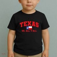 Texas Vs. All Y'All Texas Pride Home State Texas Shape Toddler T-Shirt thumb 2