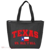 Texas Vs. All Y'All Texas Pride Home State Texas Shape Tote Bag thumb 0
