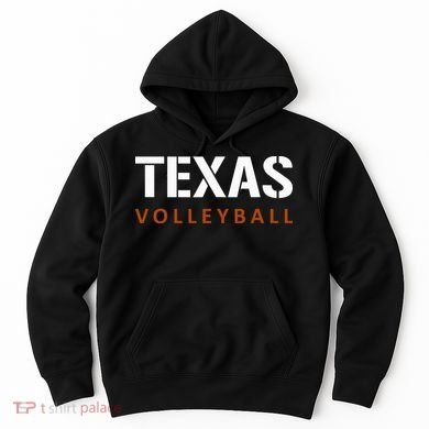 Texas Volleyball Block Style Hoodie