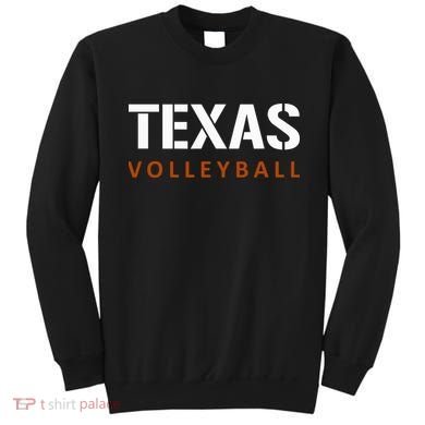 Texas Volleyball Block Style Sweatshirt