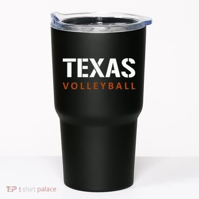 Texas Volleyball Block Style Tumbler