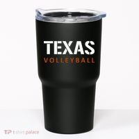 Texas Volleyball Block Style Tumbler thumb 0