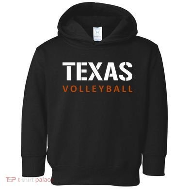 Texas Volleyball Block Style Toddler Hoodie