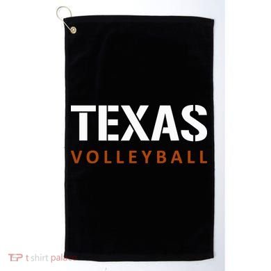 Texas Volleyball Block Style Golf Towel
