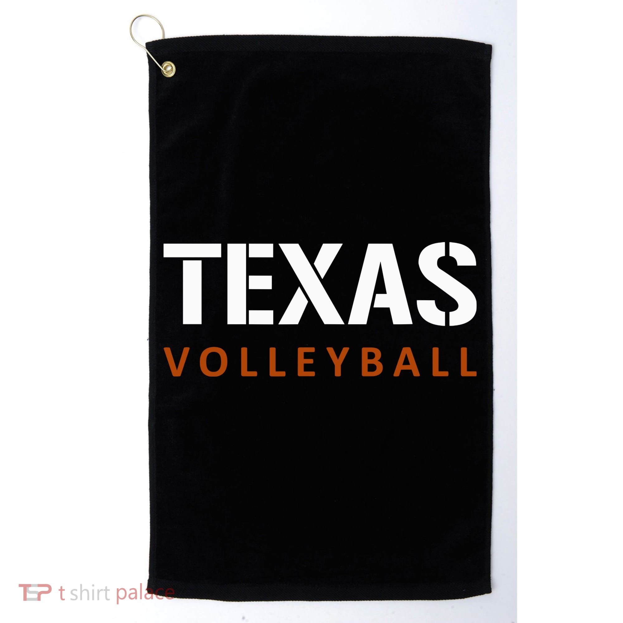 Texas Volleyball Block Style Golf Towel