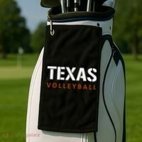 Texas Volleyball Block Style Golf Towel thumb 2