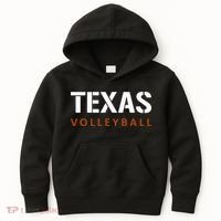 Texas Volleyball Block Style Kids Hoodie thumb 0