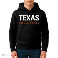 Texas Volleyball Block Style Kids Hoodie thumb 4