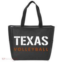 Texas Volleyball Block Style Tote Bag thumb 0