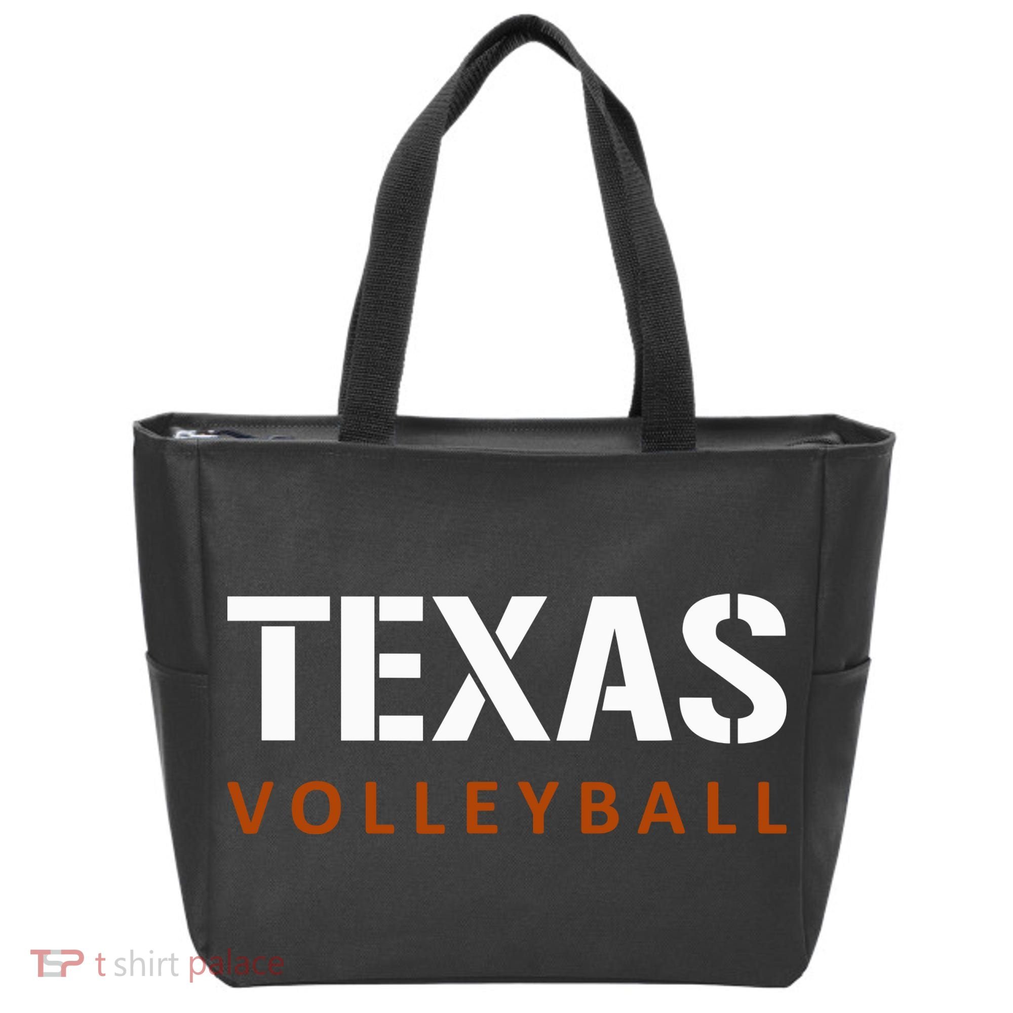 Texas Volleyball Block Style Tote Bag