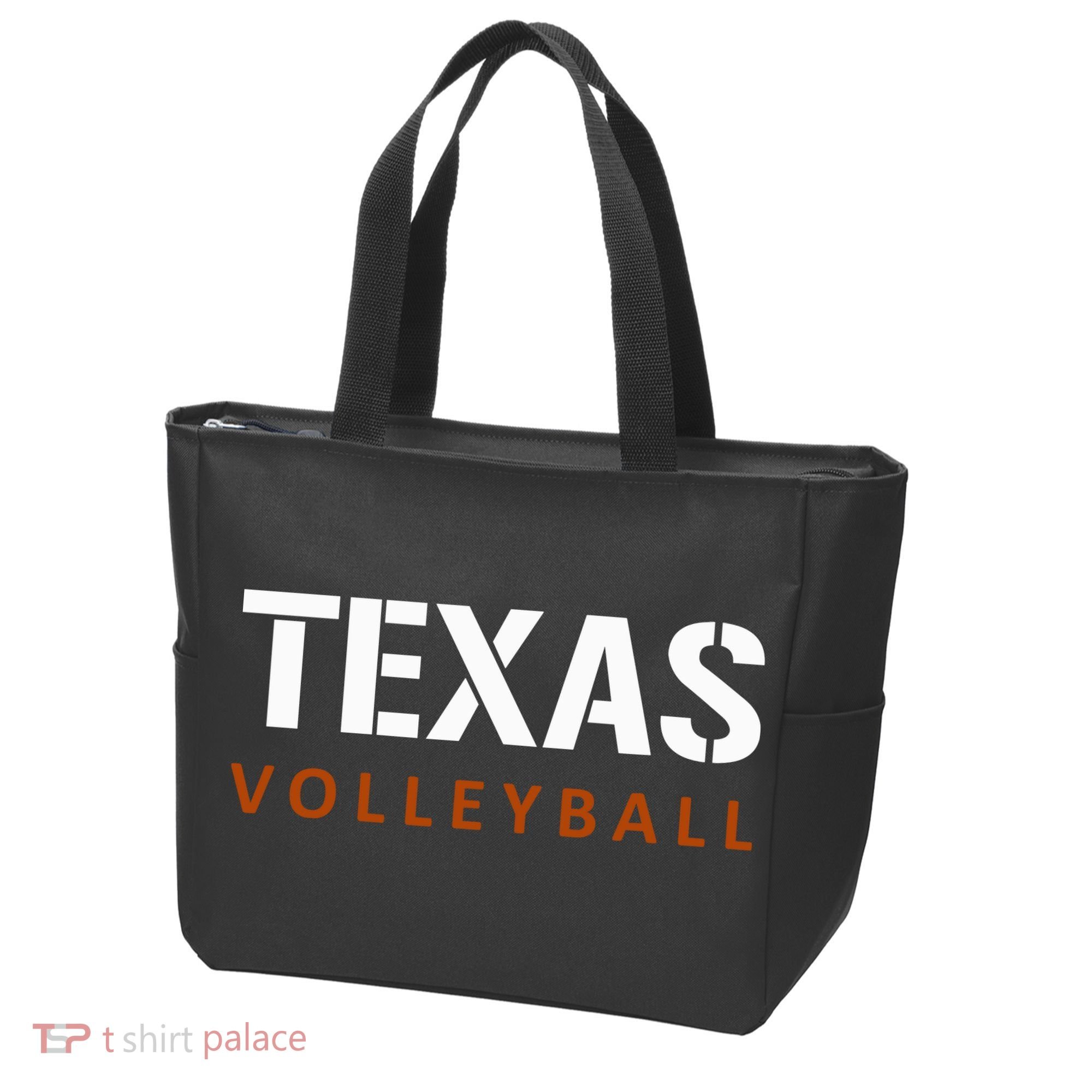 Texas Volleyball Block Style Tote Bag
