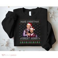 Trump Vance Brothers Make Christmas Great Again Santa Sweatshirt thumb 2